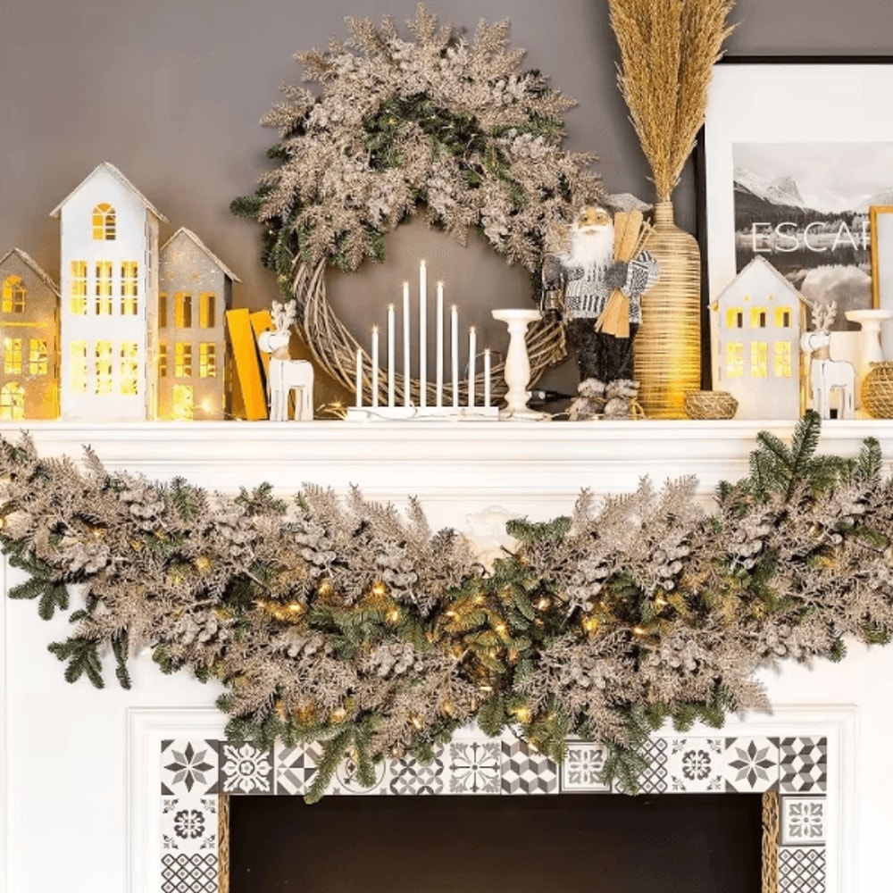 10PCS Glitter Christmas Berry Stems For Festive DIY Decor Arrangements 2