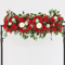 Luxury White Rose Pampas Grass Flower Row For Elegant Wedding Decor 3