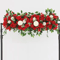Luxury White Rose Pampas Grass Flower Row For Elegant Wedding Decor 3