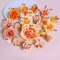 Mixed Artificial Silk Rose Flower Set For DIY Bouquets Decor 4