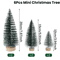 Mini Sisal Christmas Tree Tabletop Decor With Wooden Base 9