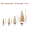 Mini Sisal Christmas Tree Tabletop Decor With Wooden Base 4