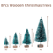 Mini Sisal Christmas Tree Tabletop Decor With Wooden Base 5