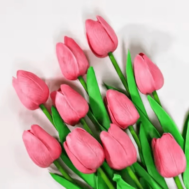 Real Touch Artificial Tulip Bouquet For Elegant Home Event Decor 10