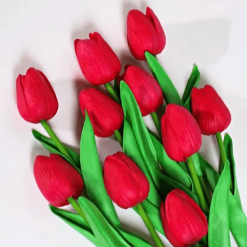 Real Touch Artificial Tulip Bouquet For Elegant Home Event Decor 7