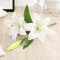Lifelike Faux Lily Arrangement With Realistic Stems For Elegant Decor 4