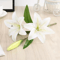 Lifelike Faux Lily Arrangement With Realistic Stems For Elegant Decor 4