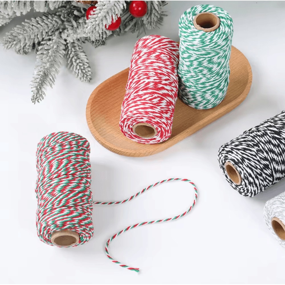 Festive Christmas Baker Twine String For Gift Wrapping DIY Decor 3