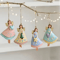 Vintage Wooden Angel Hanging Ornaments Set For Classic Christmas Decor 7