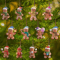 1224pcs Wooden Gingerbread Man Christmas Ornaments Set 0