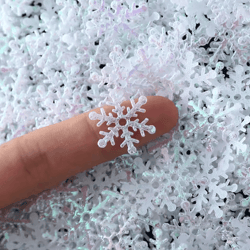 product name sparkling christmas snowflake confetti set – 300pcs winter party & table decorations