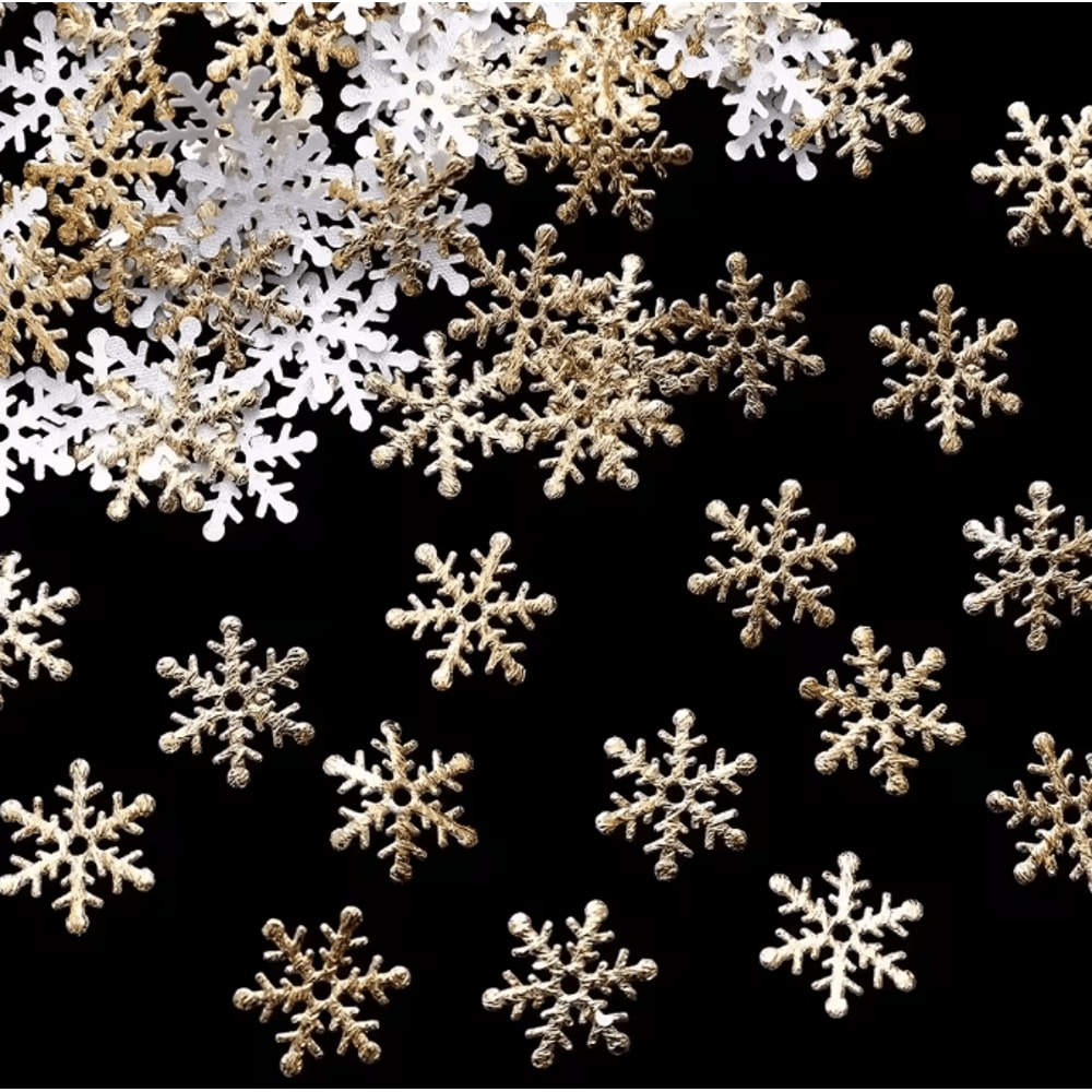 Product Name Sparkling Christmas Snowflake Confetti Set 300pcs Winter Party Table Decorations 1