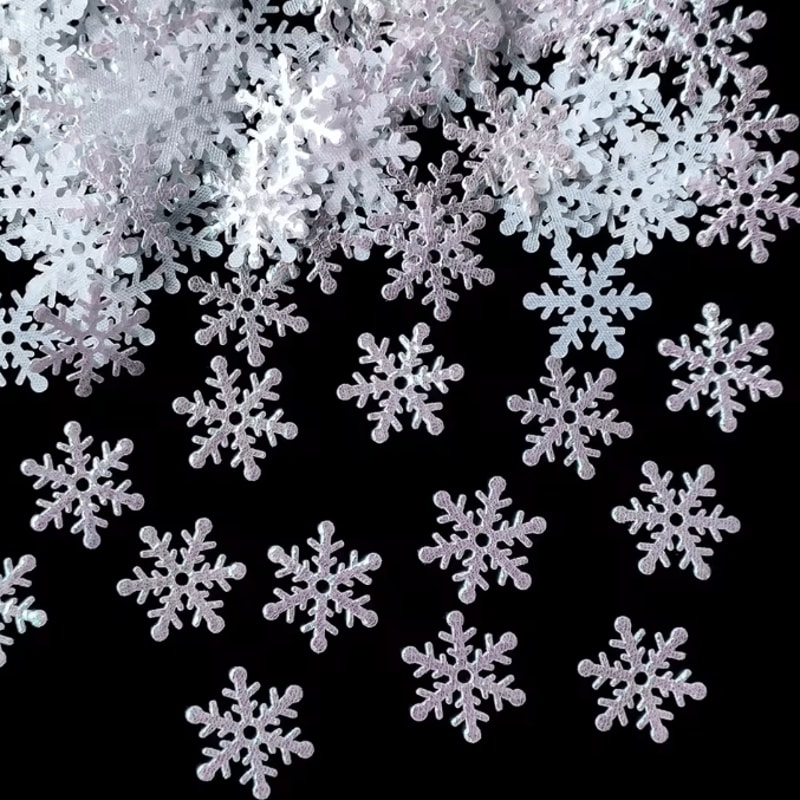 Product Name Sparkling Christmas Snowflake Confetti Set 300pcs Winter Party Table Decorations 2