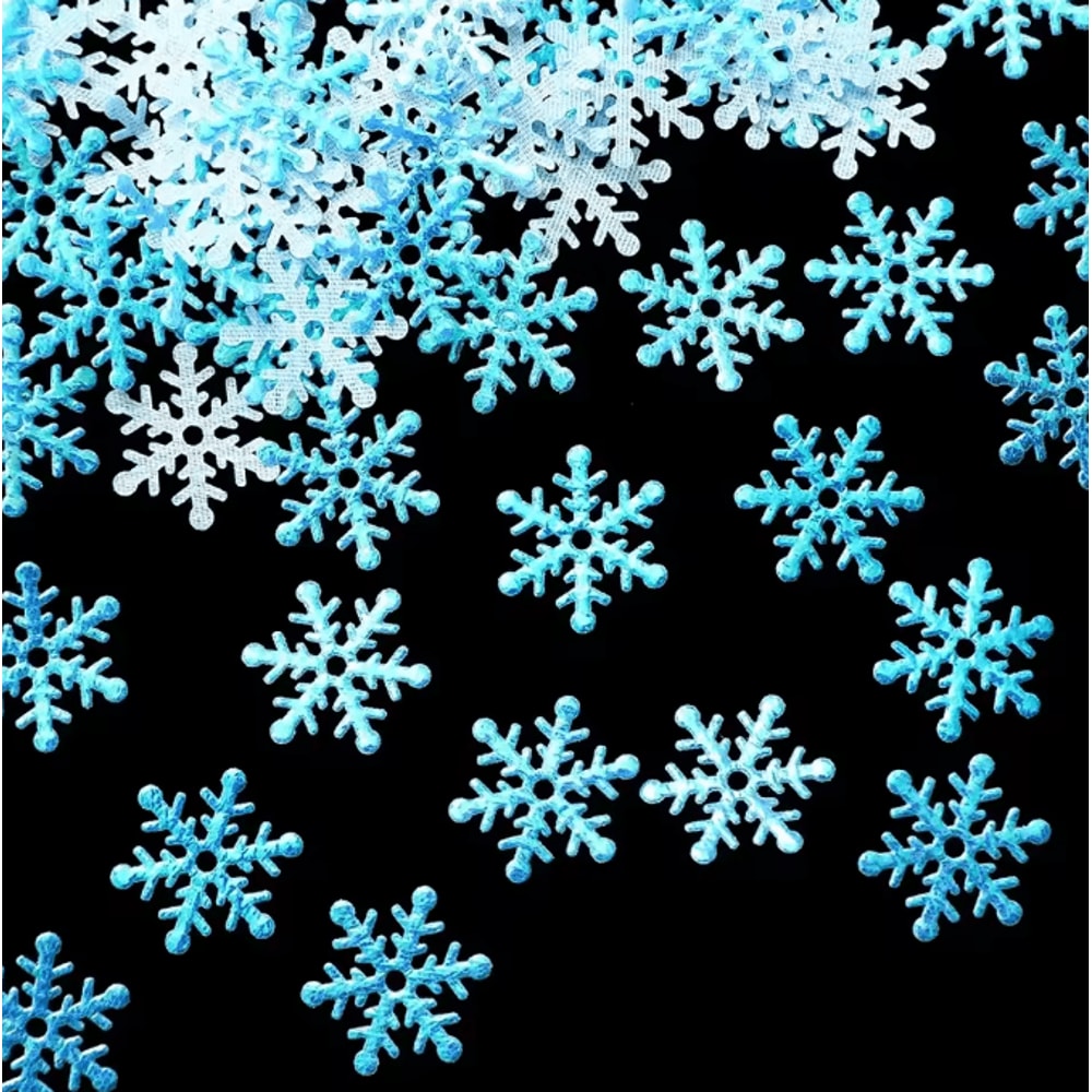 Product Name Sparkling Christmas Snowflake Confetti Set 300pcs Winter Party Table Decorations 5