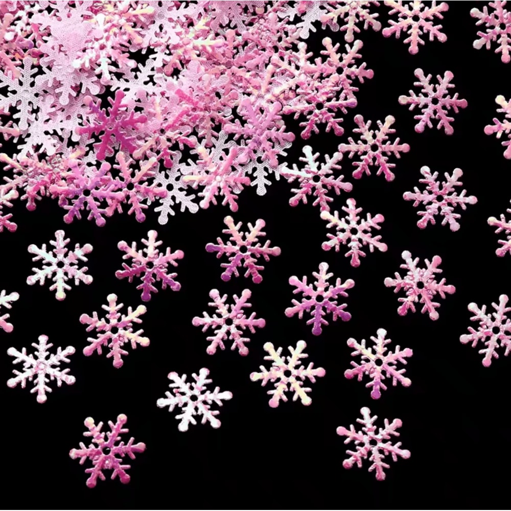 Product Name Sparkling Christmas Snowflake Confetti Set 300pcs Winter Party Table Decorations 6