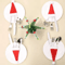 Festive Santa Hat Christmas Cutlery Holder Bags Holiday Tableware Decor Set 1