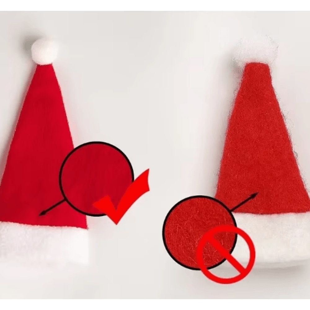 Festive Santa Hat Christmas Cutlery Holder Bags Holiday Tableware Decor Set 2