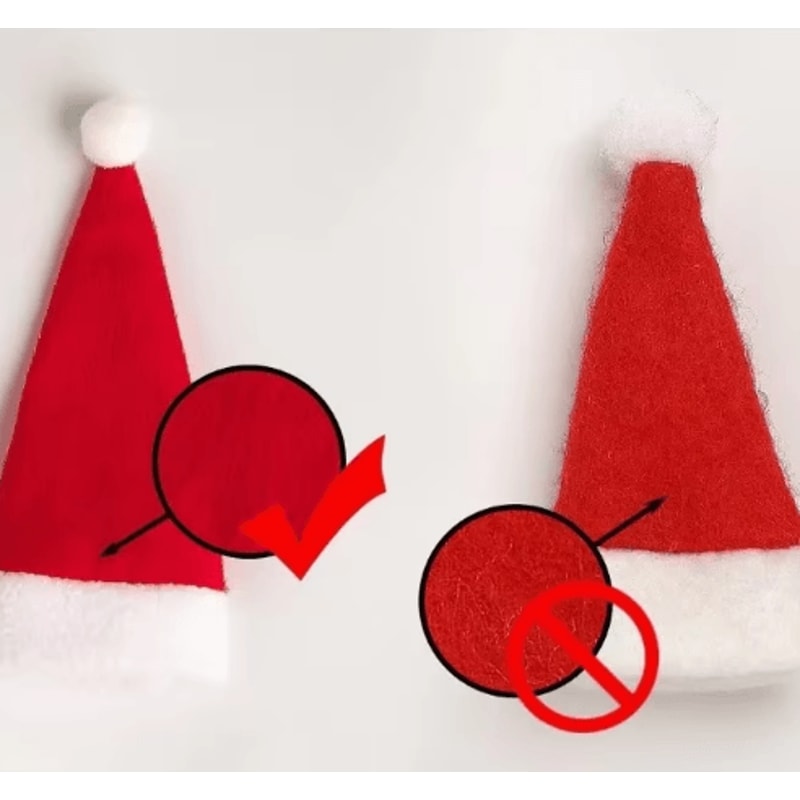 Festive Santa Hat Christmas Cutlery Holder Bags Holiday Tableware Decor Set 2