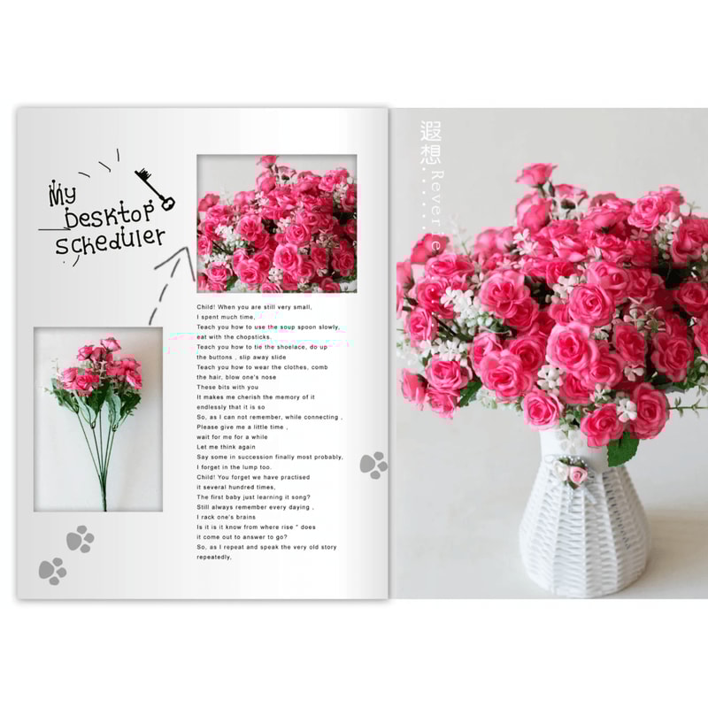 Realistic 15Head Artificial Rose Bouquet Elegant Faux Flowers For Home Events 1