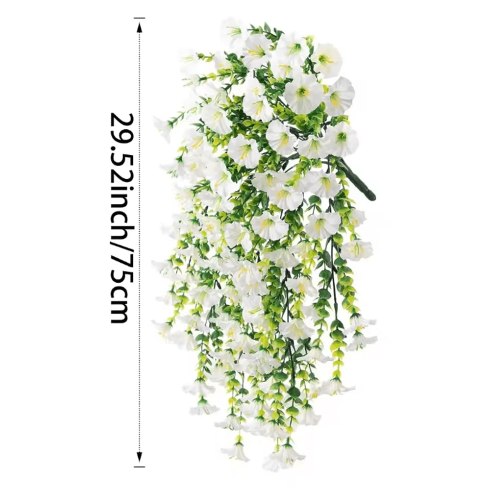 Realistic UVResistant Artificial Hanging Flower Vines Elegant Faux Plants For Home Event Decor 5