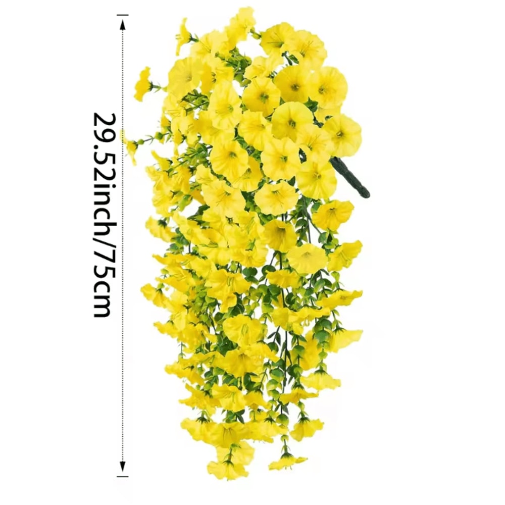 Realistic UVResistant Artificial Hanging Flower Vines Elegant Faux Plants For Home Event Decor 7
