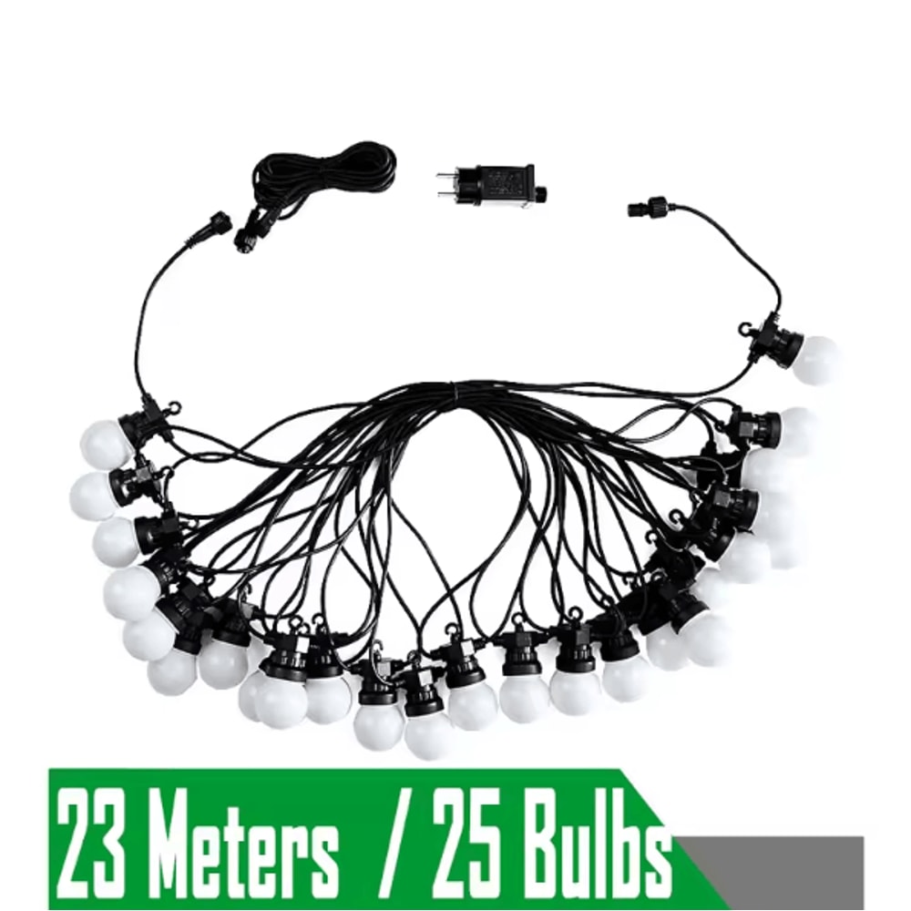 23M G50 Waterproof Outdoor String Lights PlugIn Globe LED Garland For Patio Events 6