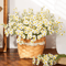 Silk Artificial Daisy Flower Bouquet Realistic White Floral Decor For Home Events 0