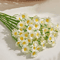 Silk Artificial Daisy Flower Bouquet Realistic White Floral Decor For Home Events 5