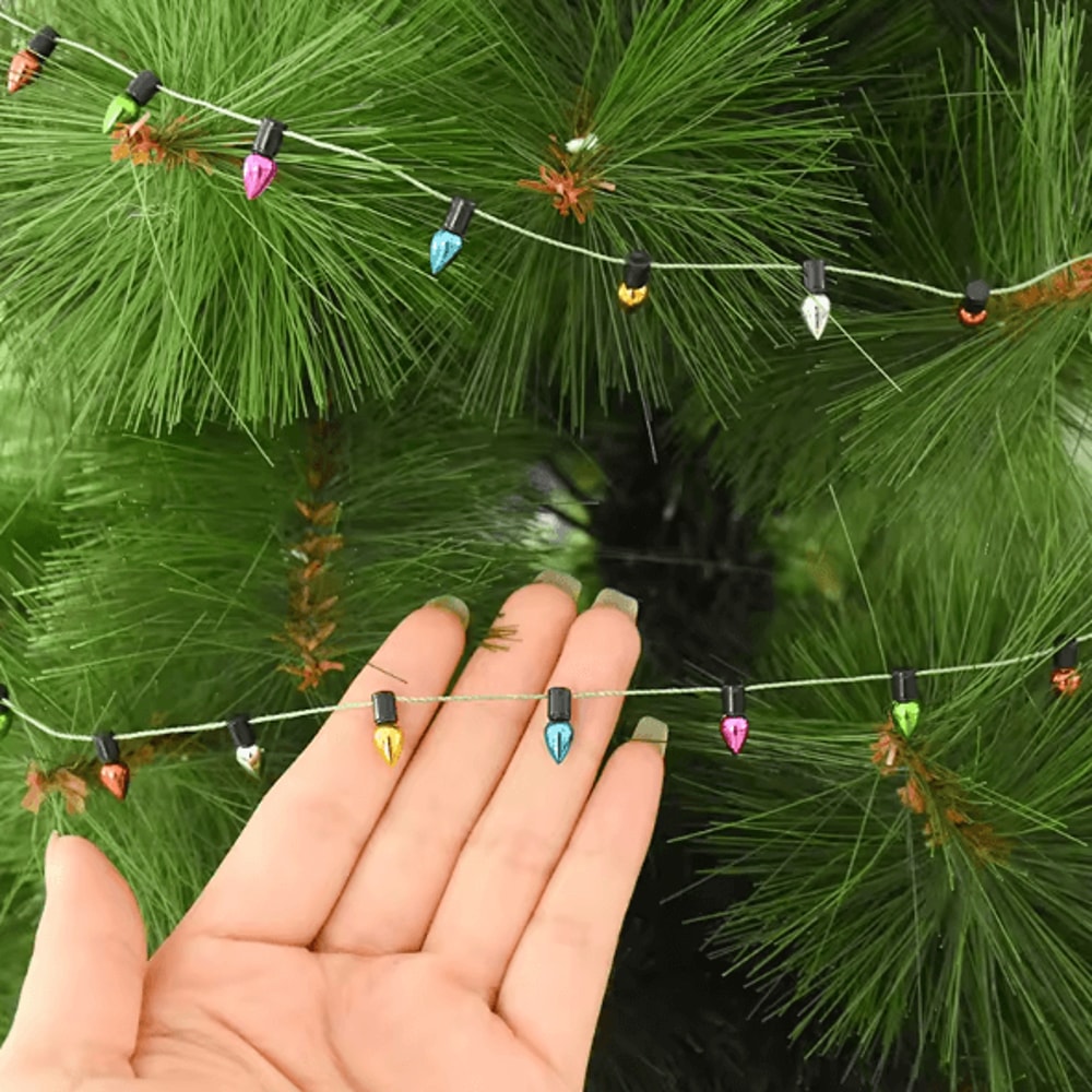 5M Colorful Christmas Bulb Garland NonLED Decorative String For DIY Holiday Decor 3