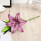Realistic 3D Printed Artificial Lily Branch Elegant White Faux Flowers For Home Wedding Decor 3