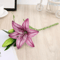 Realistic 3D Printed Artificial Lily Branch Elegant White Faux Flowers For Home Wedding Decor 3