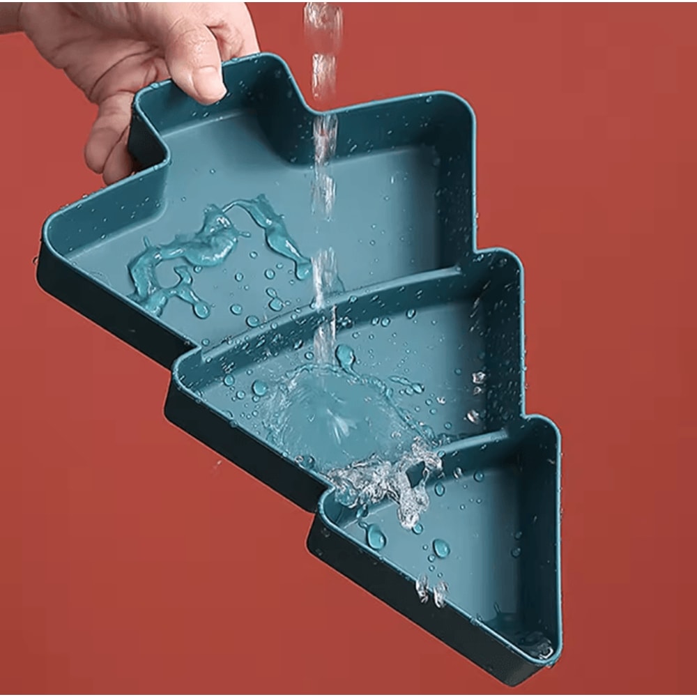 Christmas Tree Fruit Serving Plate Festive Holiday Snack Dessert Tray 4