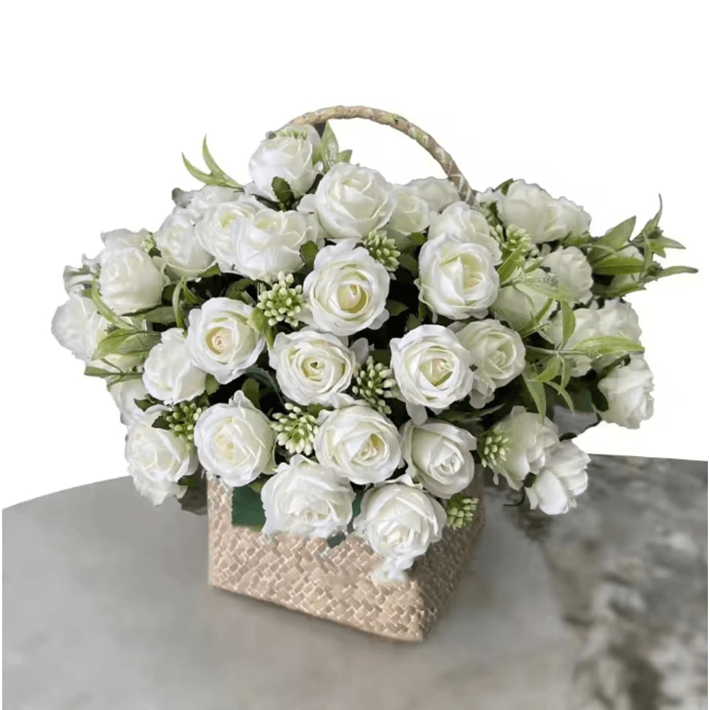 10Head Artificial Rose Bouquet Realistic Silk Flowers For Elegant Home Wedding Decor 1