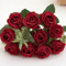 10Head Artificial Rose Bouquet Realistic Silk Flowers For Elegant Home Wedding Decor 2