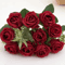 10Head Artificial Rose Bouquet Realistic Silk Flowers For Elegant Home Wedding Decor 4
