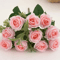 10Head Artificial Rose Bouquet Realistic Silk Flowers For Elegant Home Wedding Decor 8