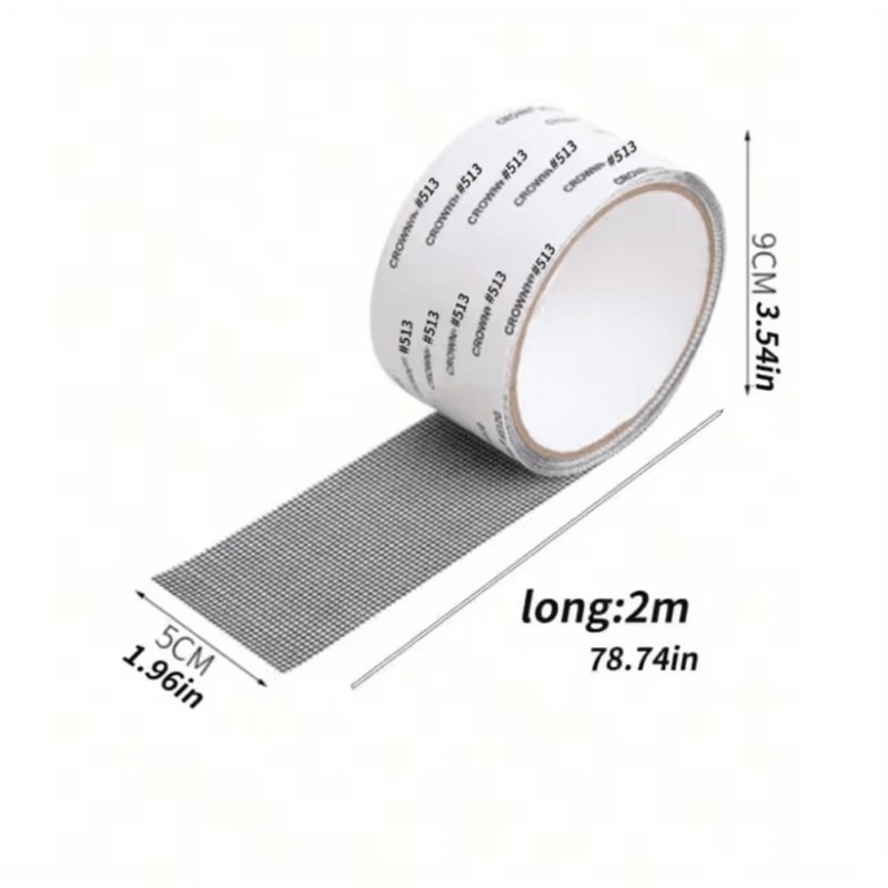 SelfAdhesive Screen Repair Tape Waterproof AntiInsect Mesh Patch For Doors Windows 2
