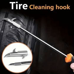 heavy-duty car tire cleaning hook – portable stone remover tool for tire maintenance