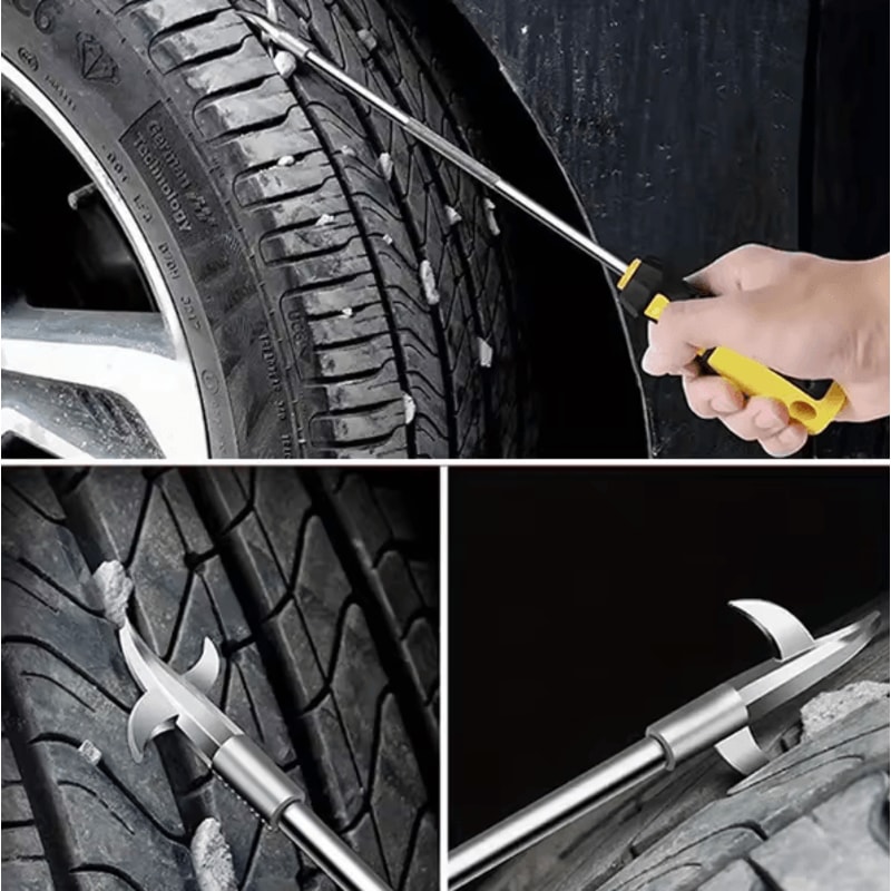 HeavyDuty Car Tire Cleaning Hook Portable Stone Remover Tool For Tire Maintenance 3