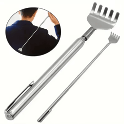 extendable stainless steel back scratcher – portable telescopic itch relief tool