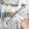 Stainless Steel Shower Squeegee With Hook StreakFree Glass Mirror Cleaning Tool 1