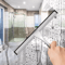 Stainless Steel Shower Squeegee With Hook StreakFree Glass Mirror Cleaning Tool 1