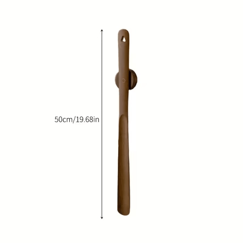 197 Inches Wooden Magnetic Shoe Horn Extra Long Handle Easy Wear Shoe Helper 3