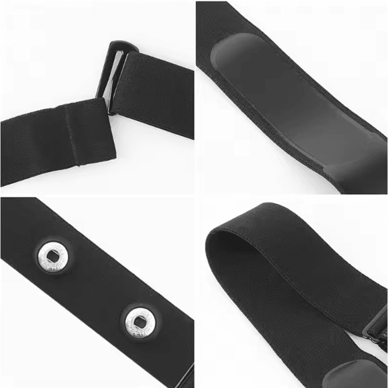 Adjustable Heart Rate Monitor Replacement Strap Universal Fitness Chest Belt Compatible With Polar 2