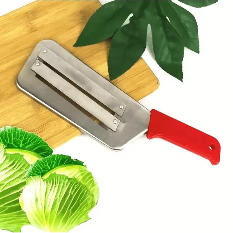 Stainless Steel Double Blade Cabbage Shredder Knife Sauerkraut Vegetable Slicer Tool 1
