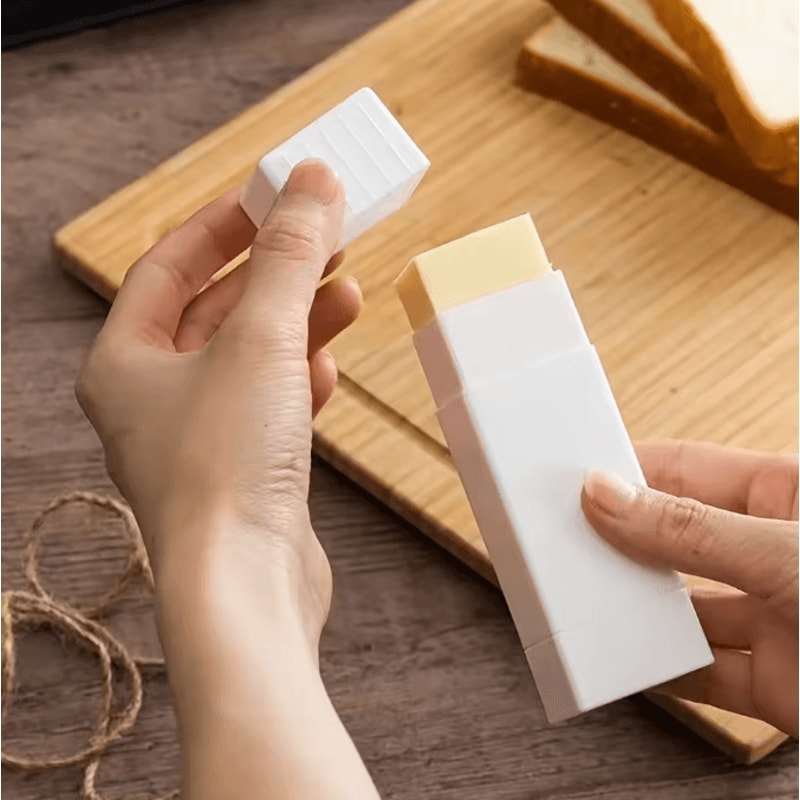 Handy Butter Stick Holder Spreader Container Compact Plastic Butter Storage Box 2