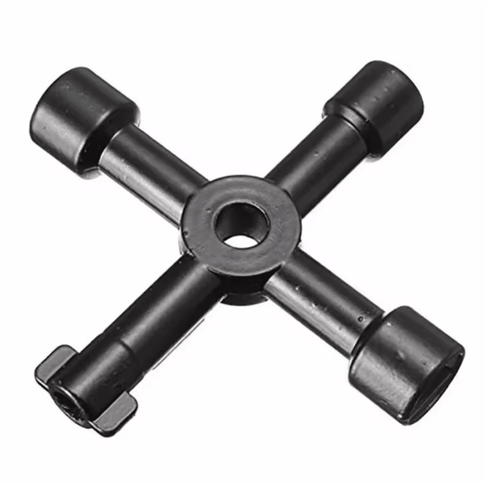4Way Multifunction Utility Cross Key Wrench Universal Radiator Meter Valve Tool 1