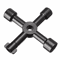 4Way Multifunction Utility Cross Key Wrench Universal Radiator Meter Valve Tool 1