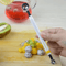 Stainless Steel DoubleEnded Melon Baller Scoop Fruit Ice Cream Carving Tool 0
