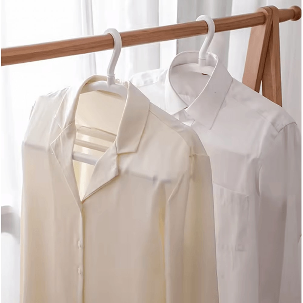 Scalable Space Saving Clothes Hanger With Clips Adjustable MultiLayer Closet Organizer 1